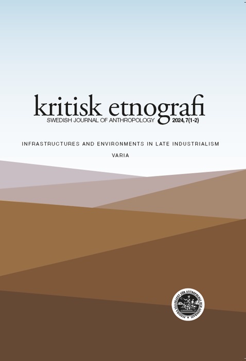 kritisk etnografi - Swedish Journal of Anthropology, 2024, Vol. 7 (1-2)